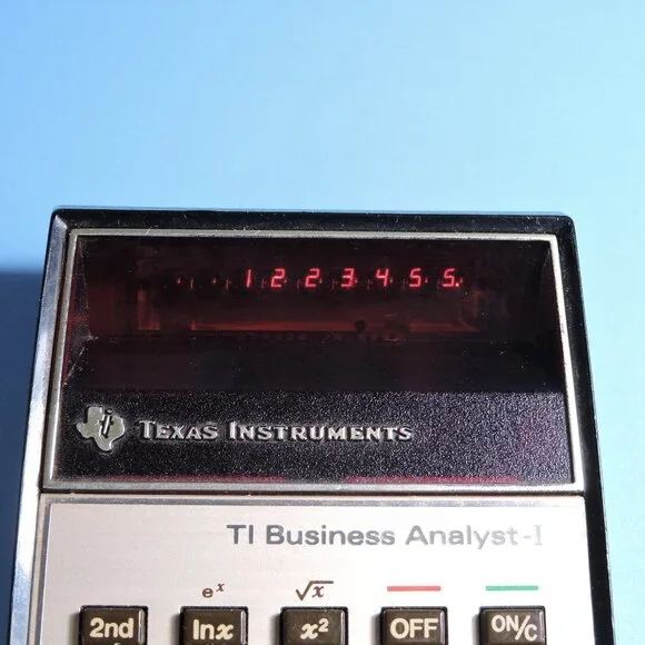 Vintage Texas Instruments Calculator Business Analyst - For Repair, Battery Dead - Picture 5 of 13